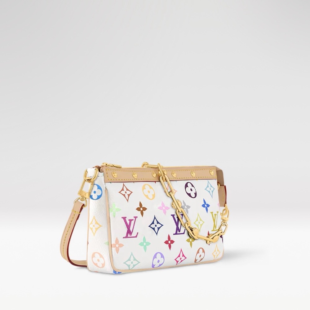 SOLD *EB 2025 LV X TM Murakami Multicolor Pochette Accessories Bag- NWT - Picture 11 of 14